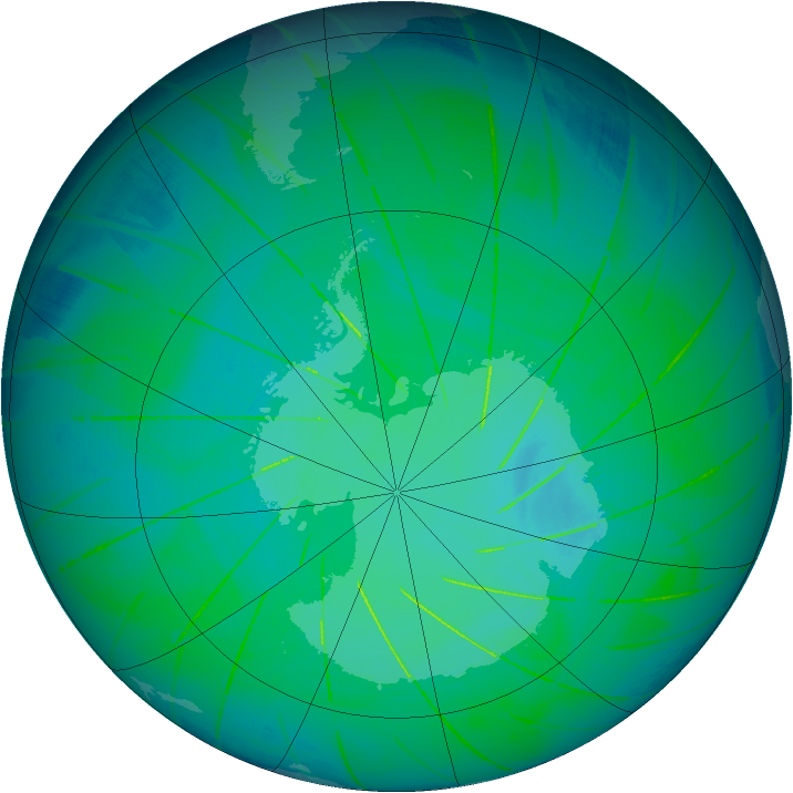 Ozone Map 2009-12-31